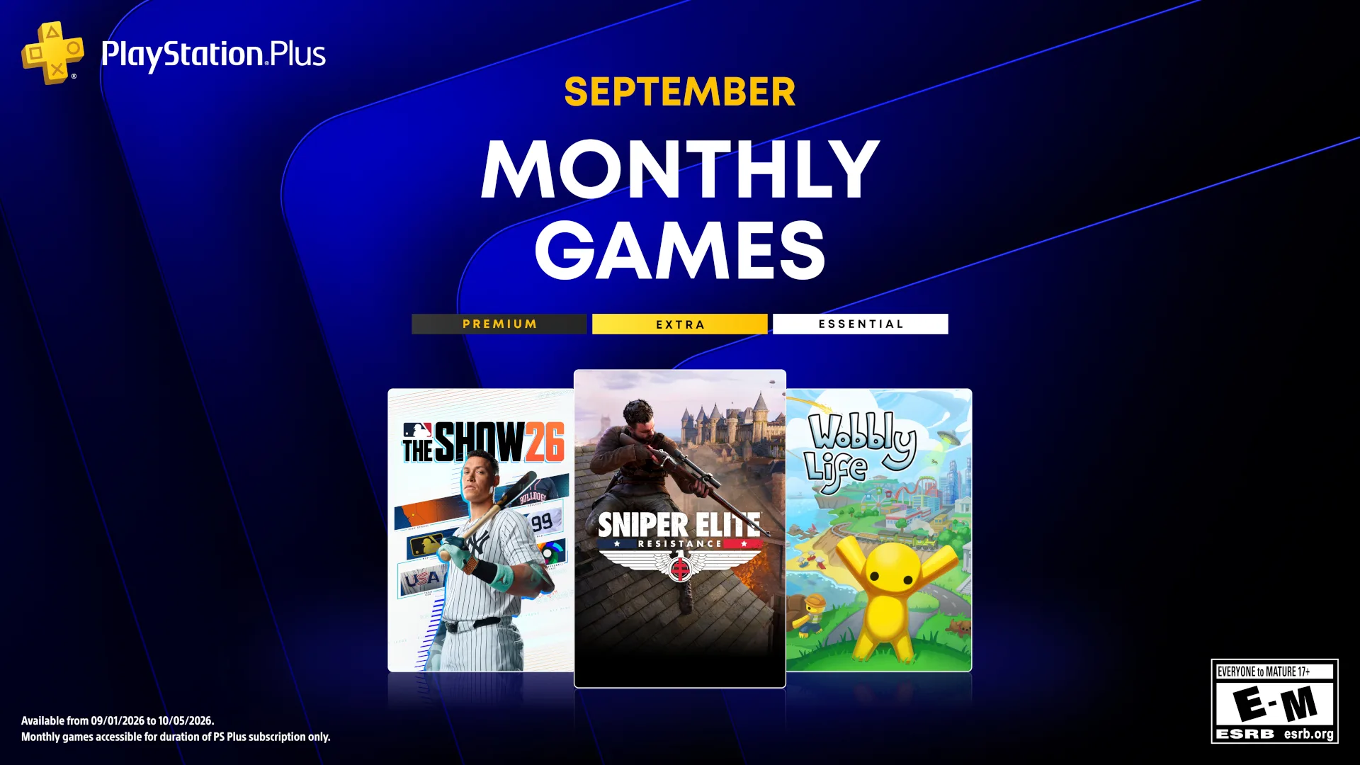 Игры месяца PlayStation Plus: Сентябрь 2026